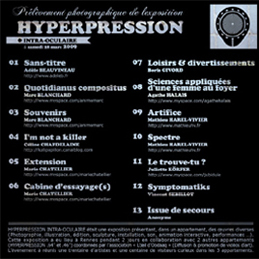 Hyperpression, Rennes, 28 et 29 Mars 2009